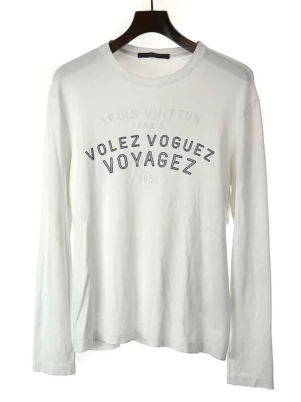LOUIS VUITTON ルイヴィトン 16SS VOLEZ VOGUEZ VOYAGEZ ロングスリーブカットソー