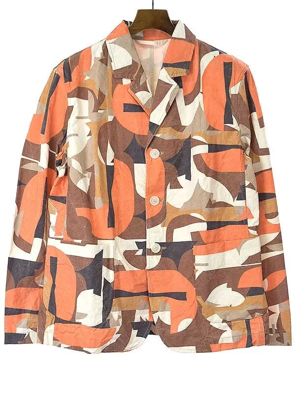 CASEY CASEY ケイシー ケイシー 23SS Yama Blazer ウォッシュ加工カモフラジャケット