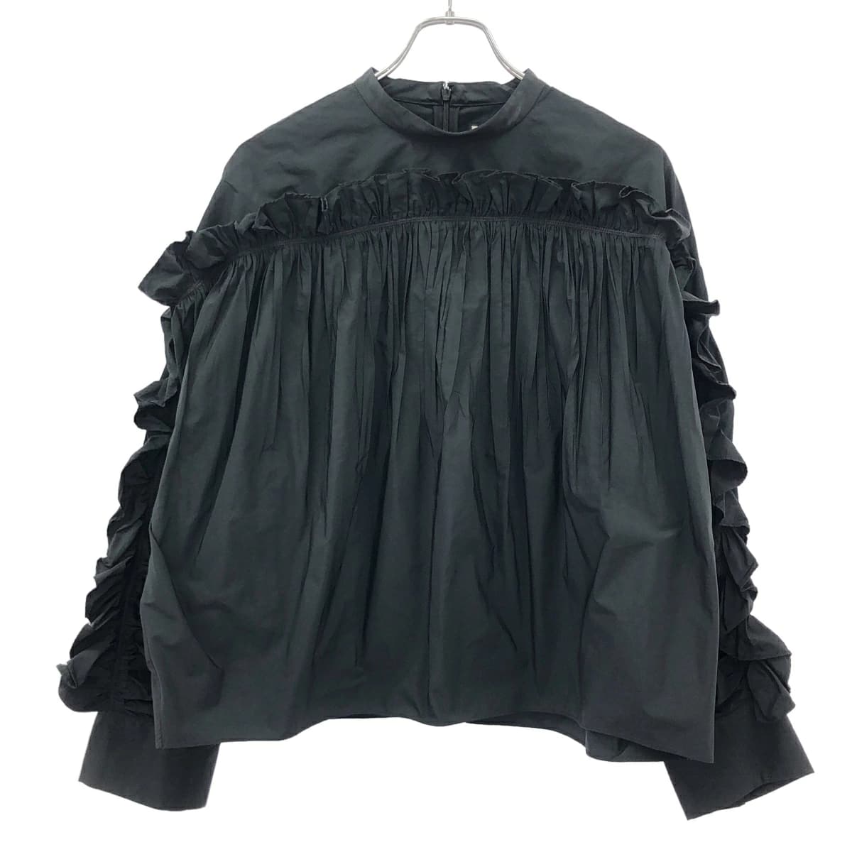 JIL SANDER ジルサンダー 24SS フリルギャザープルオーバーブラウス