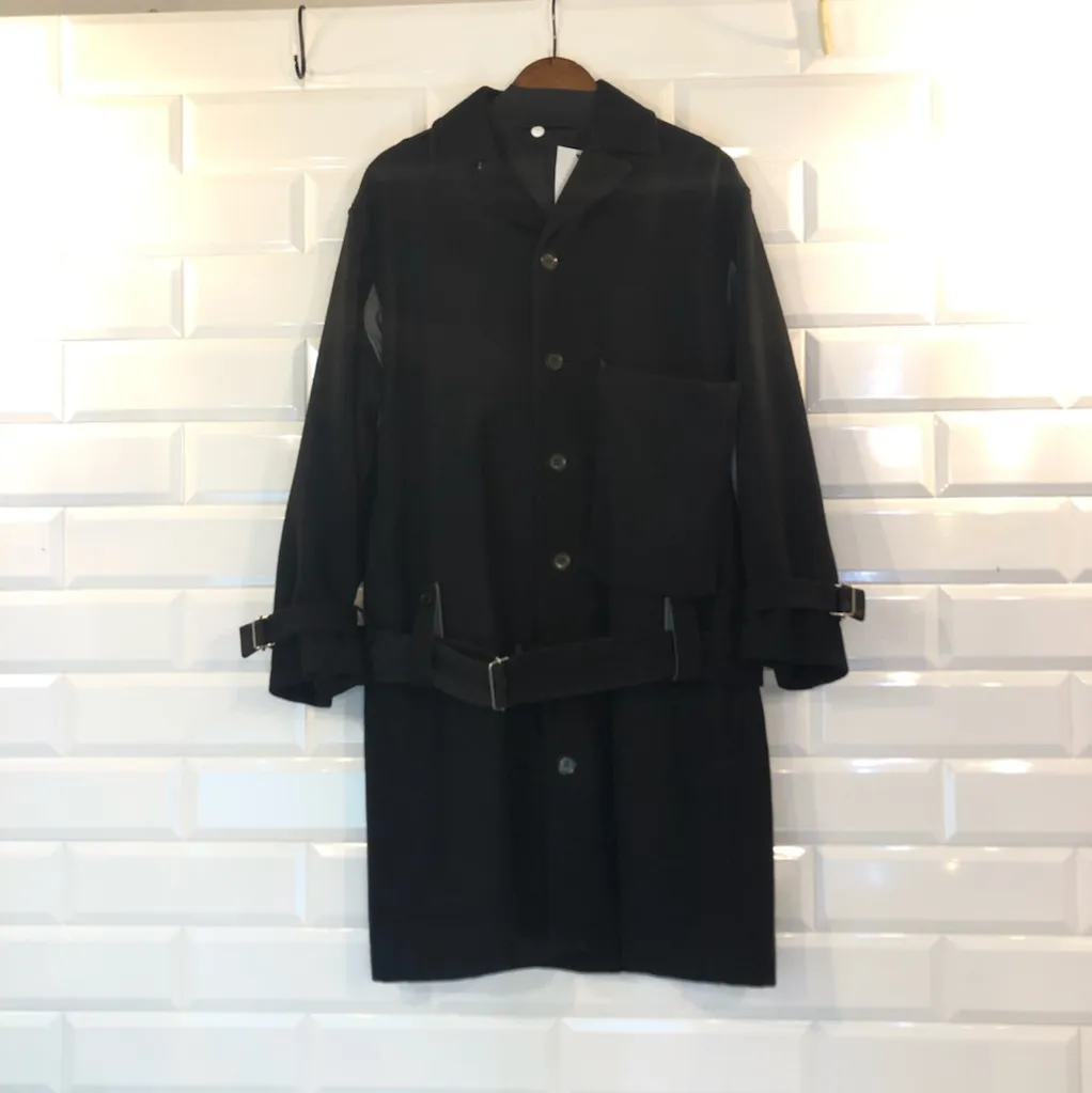 Y's Y’s for men 08AW カシミヤ混ソフトメルトンベルテッドコート