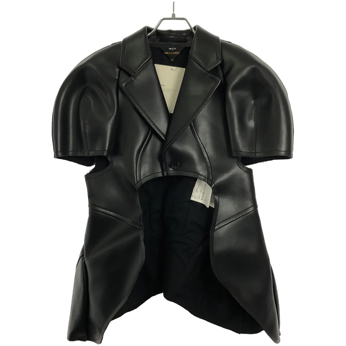 COMME des GARCONS コムデギャルソン 19AW フェイクレザー燕尾ジャケット