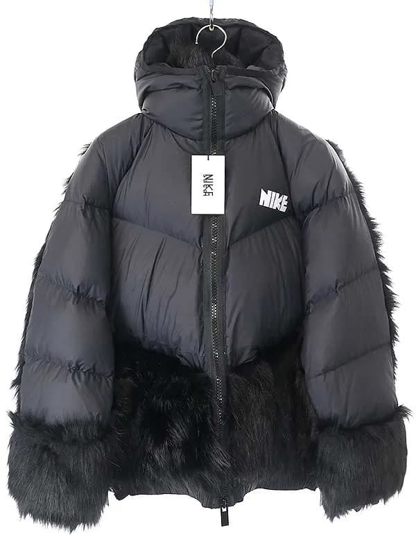 sacai サカイ × ナイキ 20AW NRG PARKA ファーダウンジャケット