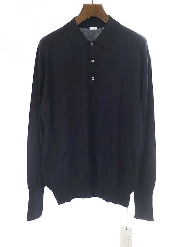 A.PRESSE ア プレッセ 22AW L/S Knit Polo Shirt ウール ニットポロシャツ