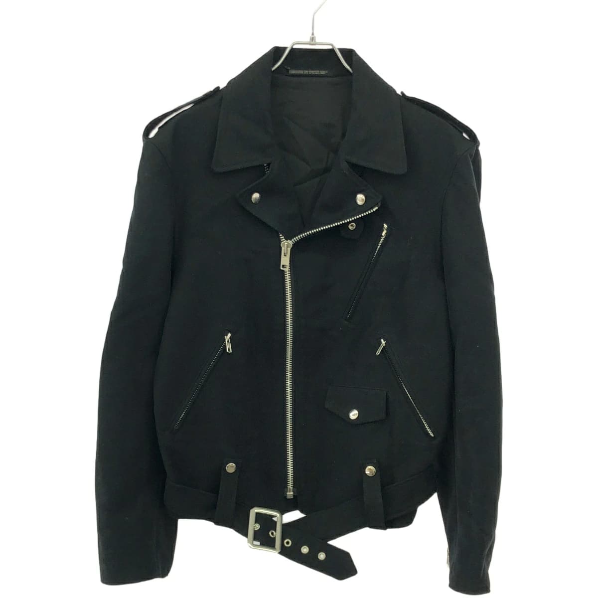 Yohji Yamamoto ヨウジヤマモト プールオム 12SS モールスキン ダブルライダースジャケット HB-J63-037