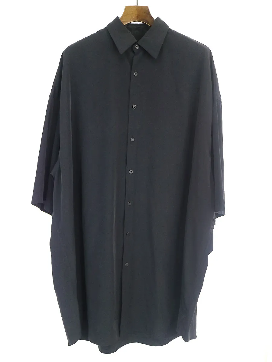 LAD MUSICIAN ラッドミュージシャン 19SS SUPER BIG SHORT SLEEVE SHIRT スーパービッグデシンロングシャツ