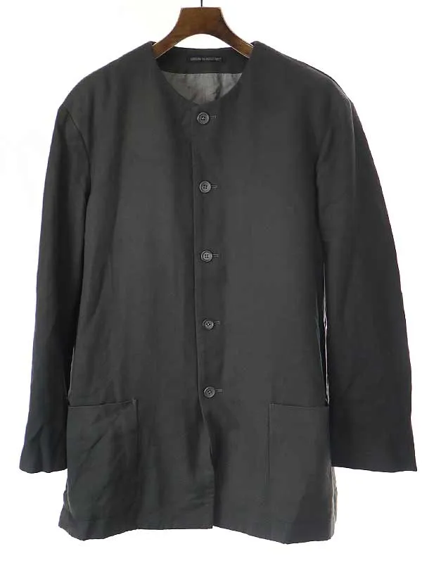 Yohji Yamamoto ヨウジヤマモト プールオム 1998AW ウールノーカラージャケット