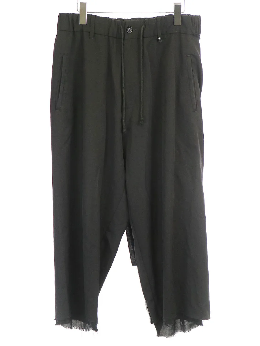 Yohji Yamamoto ヨウジヤマモト プールオム 15AW レイヤードラップパンツ