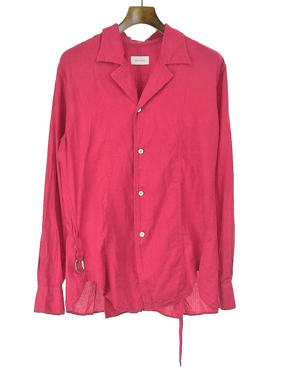 BED J.W. FORD ベッドフォード 19SS Open collar shirt ver.1 ストラップシャツ