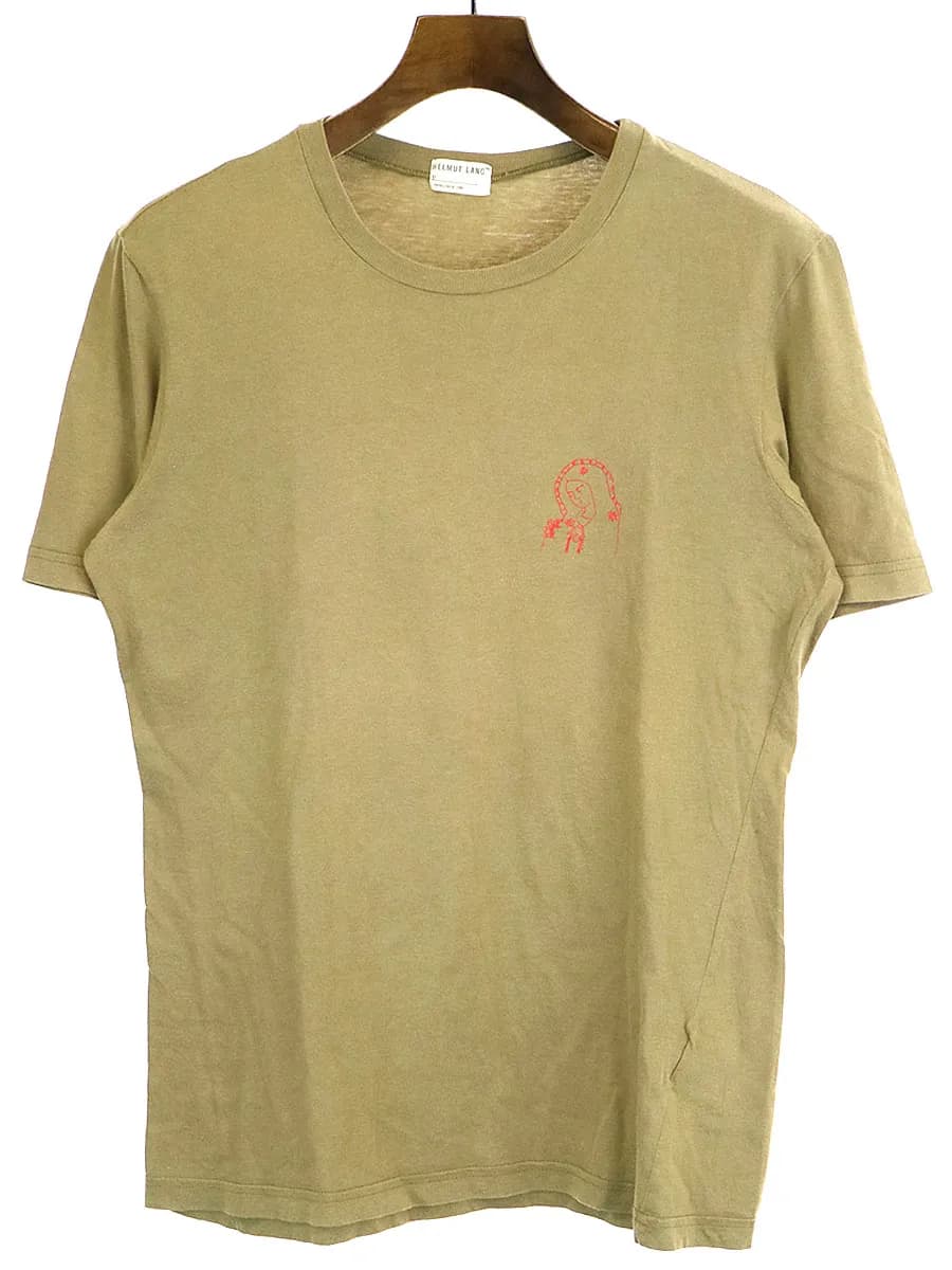 HELMUT LANG ヘルムートラング 1996SS PER USO IN SALA VIP マリアロゴプリントTシャツ