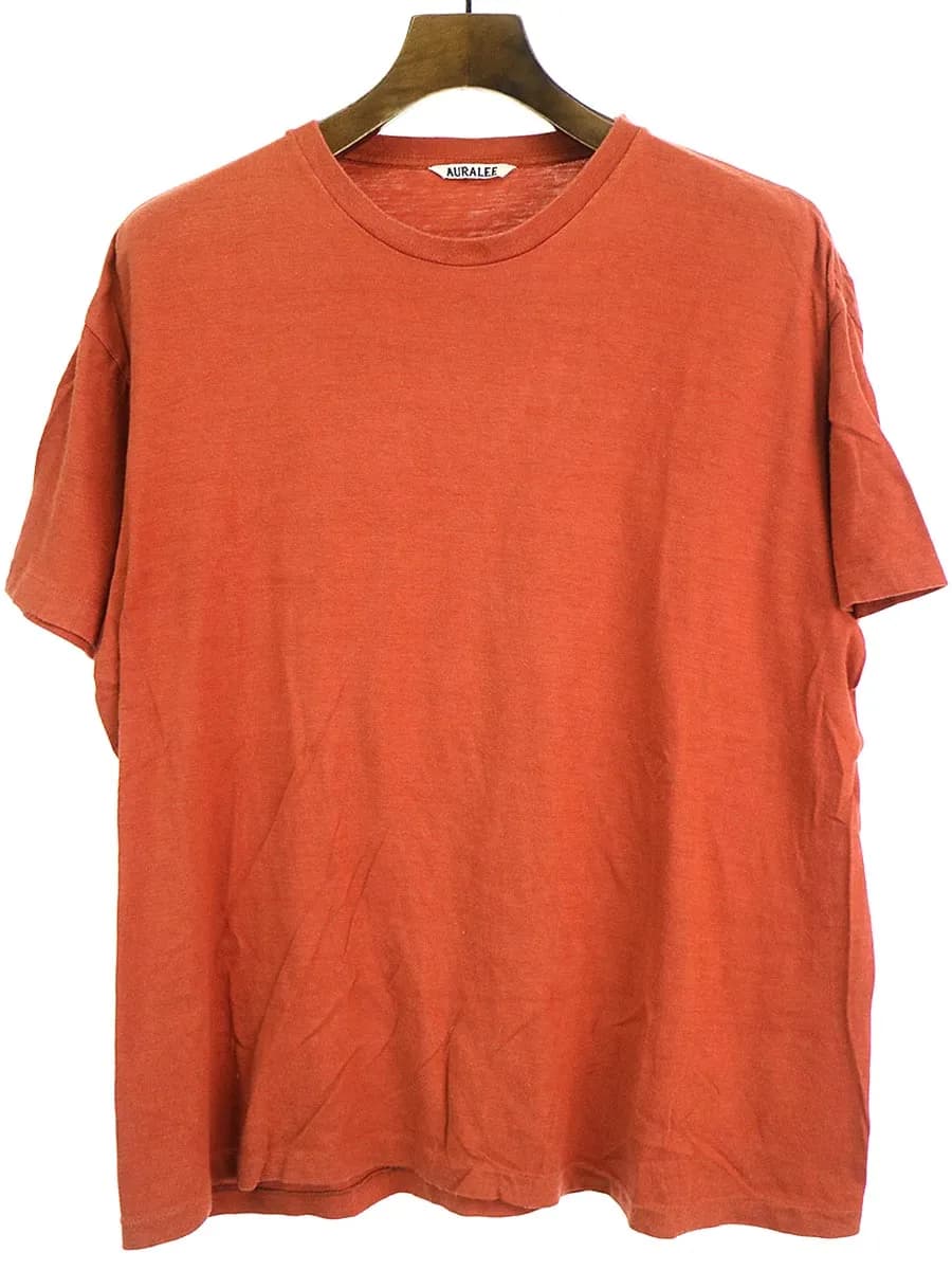 AURALEE オーラリー コットンクルーネックTシャツ