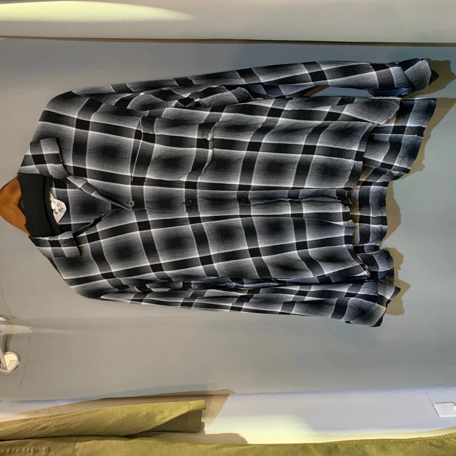 SUNSEA SUNSEA 19SS SHADOW CHECK GIGOLO SHIRT
