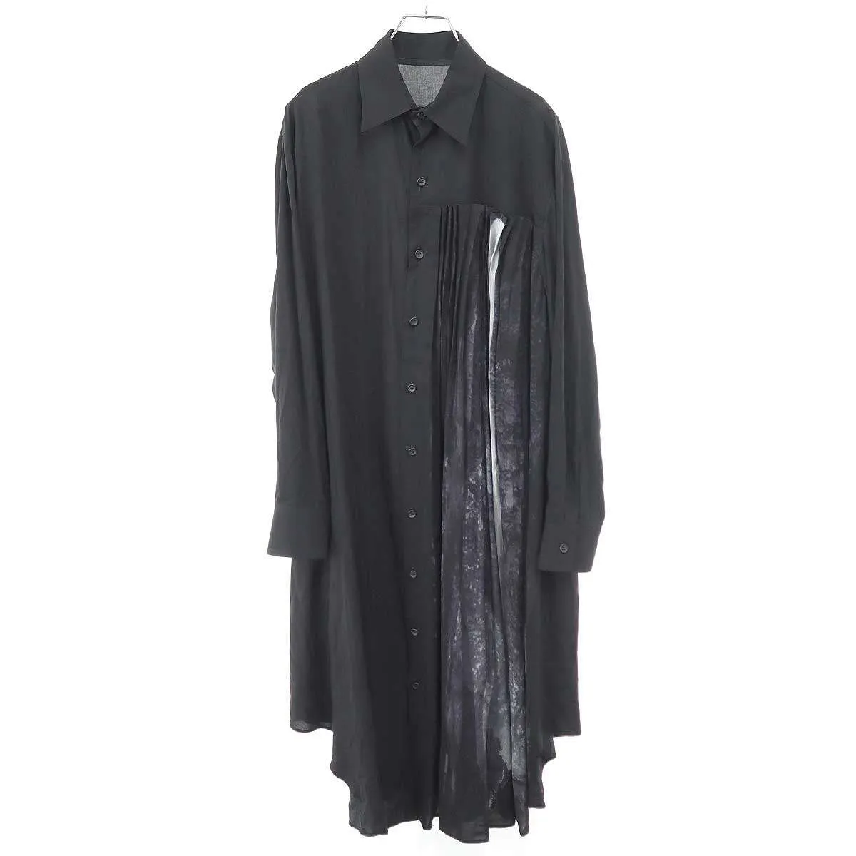 Yohji Yamamoto ヨウジヤマモト ファム 20AW ロングデザインブラウスシャツ FR-B05-203