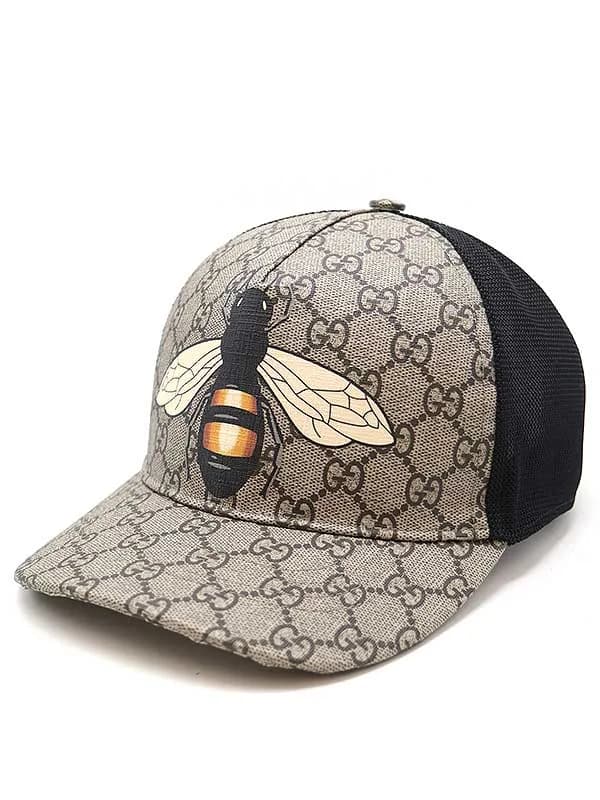 GUCCI グッチ GGスプリーム BEE ベースボールキャップ