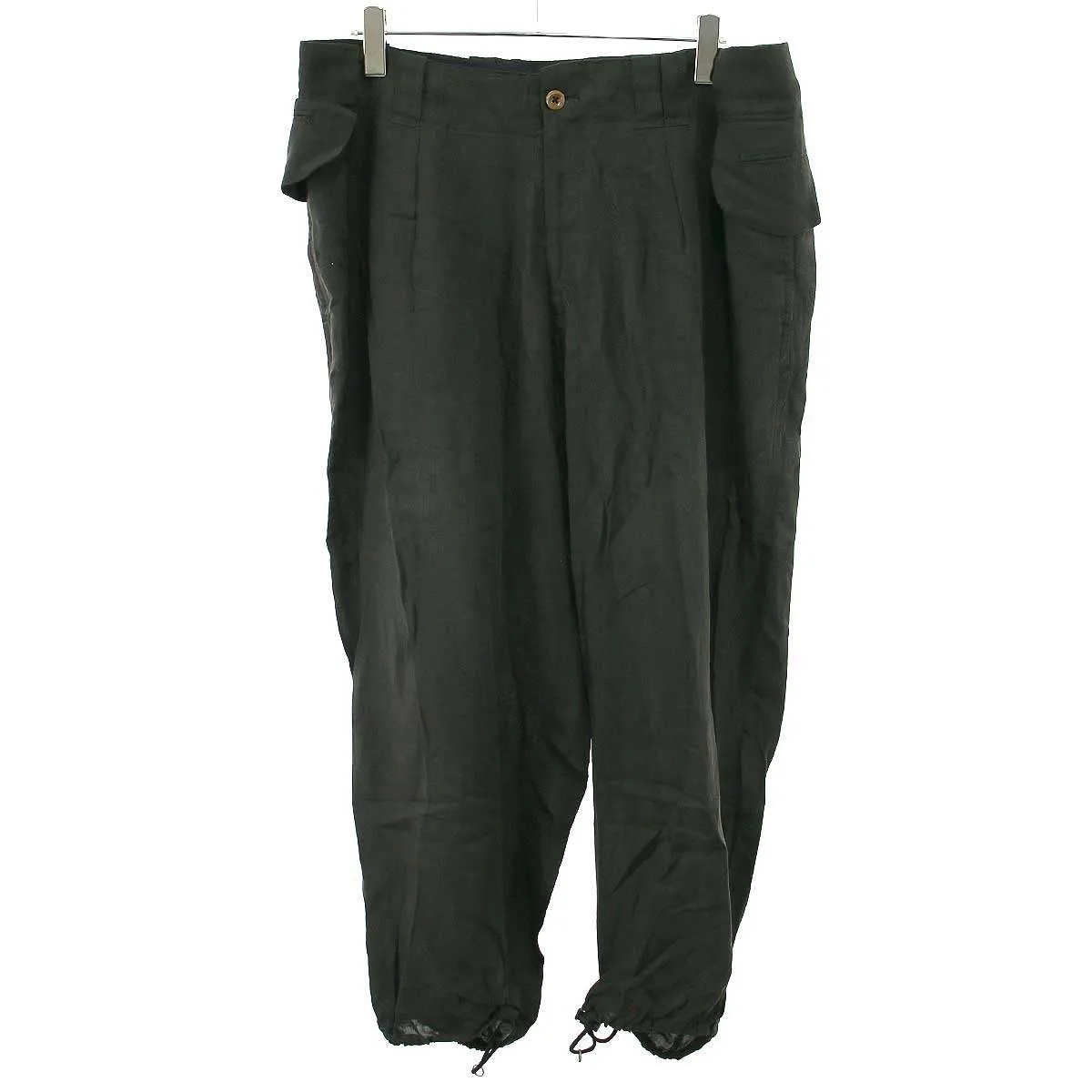 Yohji Yamamoto ヨウジヤマモト プールオム 2006SS ベースボール期 レーヨンリネンパンツ HR-P47-30