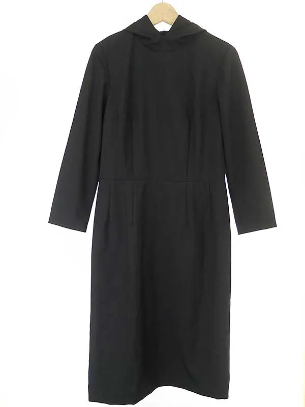 COMME des GARCONS コムデギャルソン 09SS ウールギャバジンフーデットワンピース