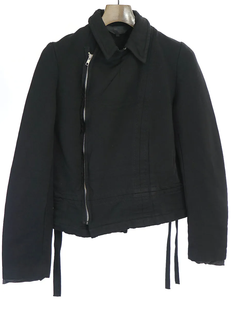 COMME des GARCONS コムデギャルソン コムデギャルソン 05AW 製品染めポリエステルライダースジャケット