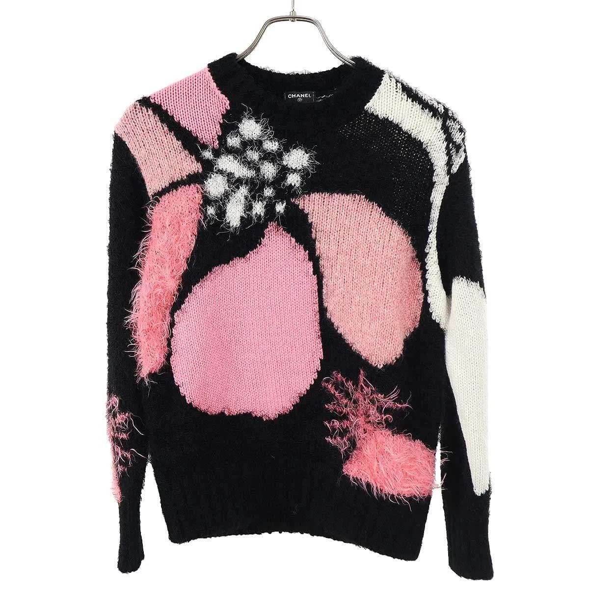 CHANEL シャネル 23AW マルチファブリックシャギーニットセーター P76105K10957