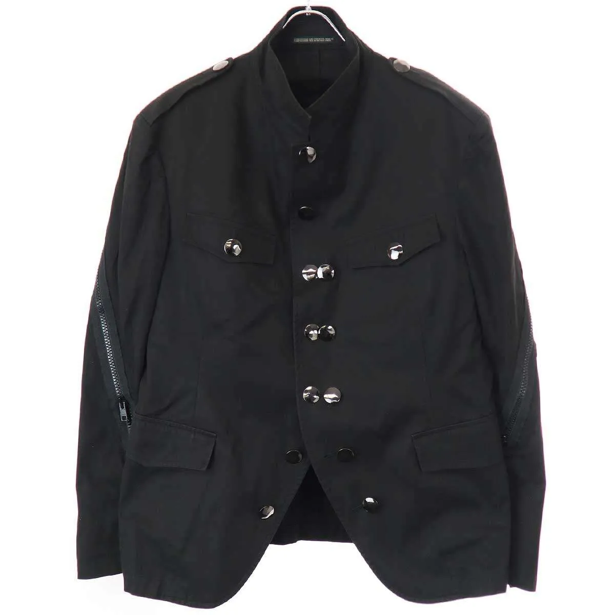 Yohji Yamamoto ヨウジヤマモト プールオム 2006SS ベースボール期 メタル釦マルチジップジャケット HR-J41-005