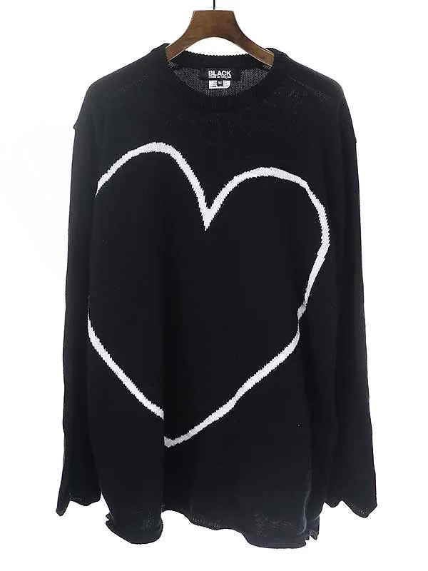 COMME des GARCONS ブラック コムデギャルソン 22AW ラインハートオーバーサイズニットセーター