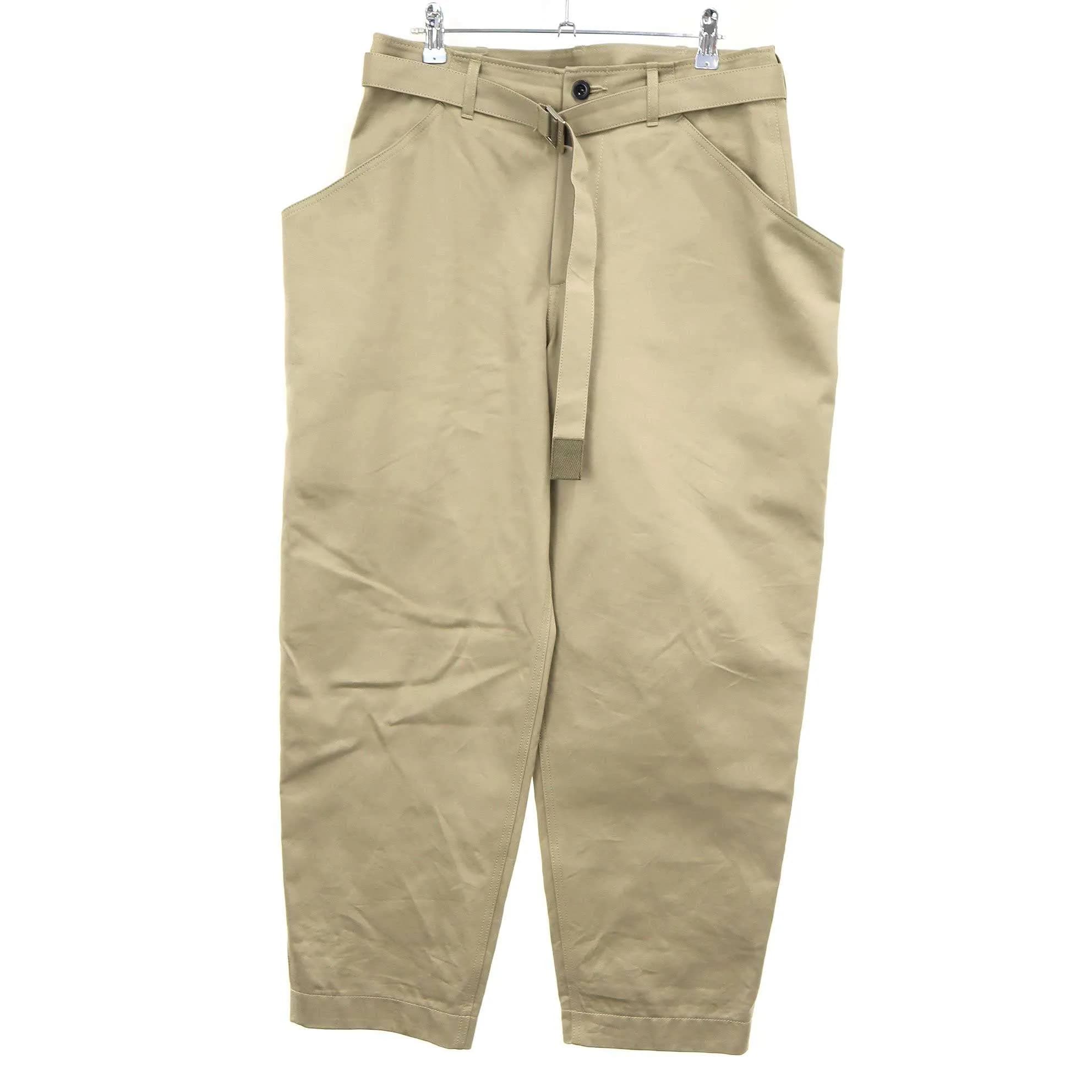 sacai サカイ 25SS Cotton Chino Pants ベルテッドコットンチノパンツ 25-03604M