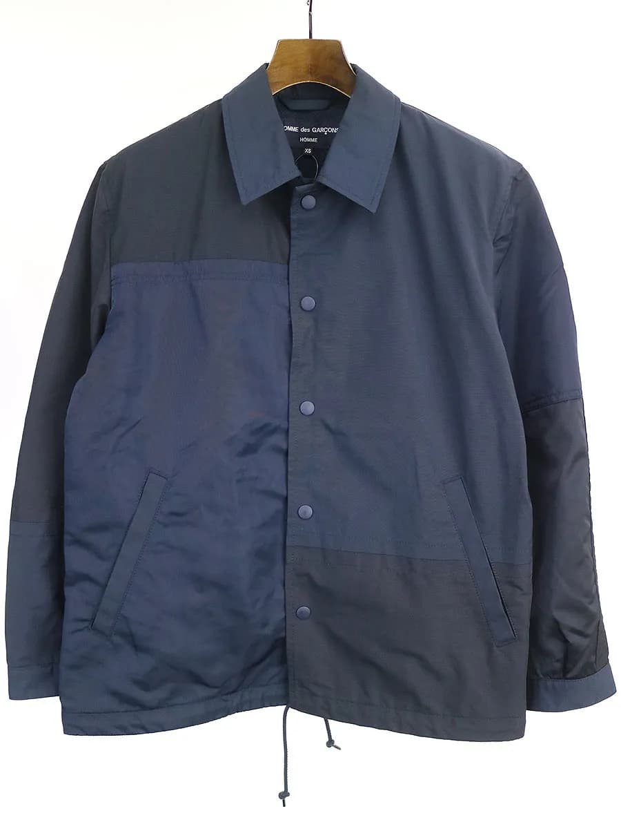 COMME des GARCONS コムデギャルソン オム 20AW 綿エステルタッサー×多素材MIXブルゾン コーチジャケット