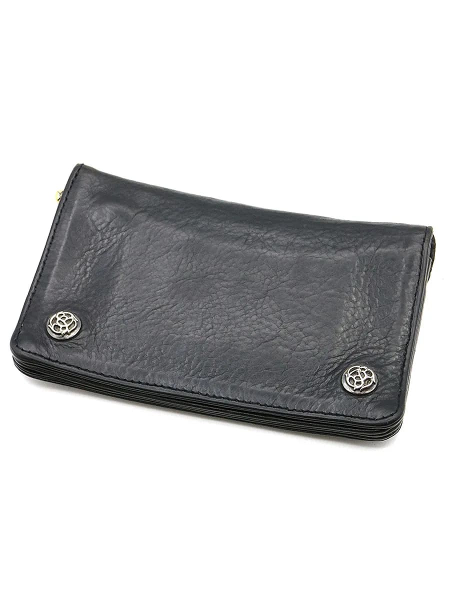 CHROME HEARTS クロムハーツ 1 ZIP Wallet Celtic ケルティックボタン1ジップレザーウォレット