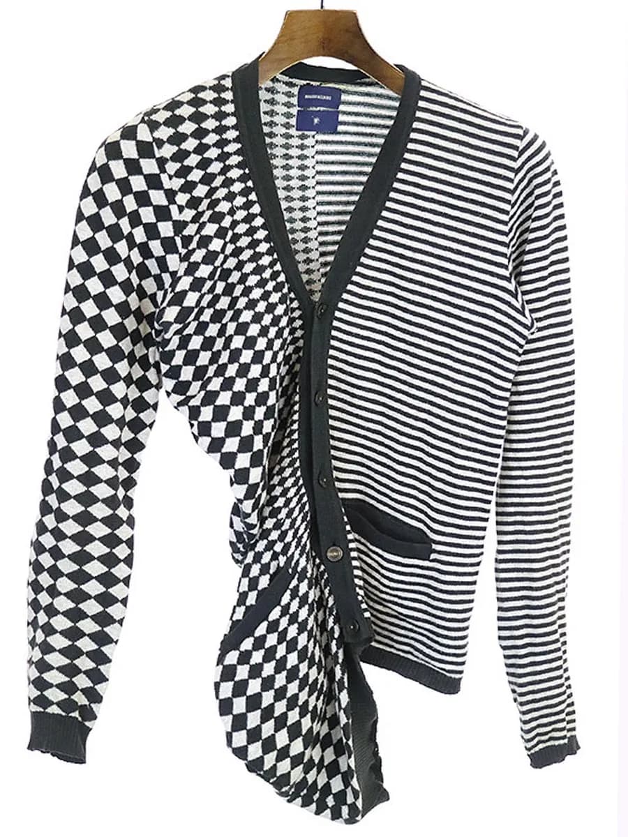 Maison MIHARA YASUHIRO ミハラヤスヒロ アシンメトリーニットカーディガン