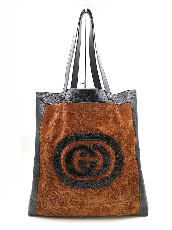 GUCCI グッチ オフィディア GGスエード ラージ トートバッグ