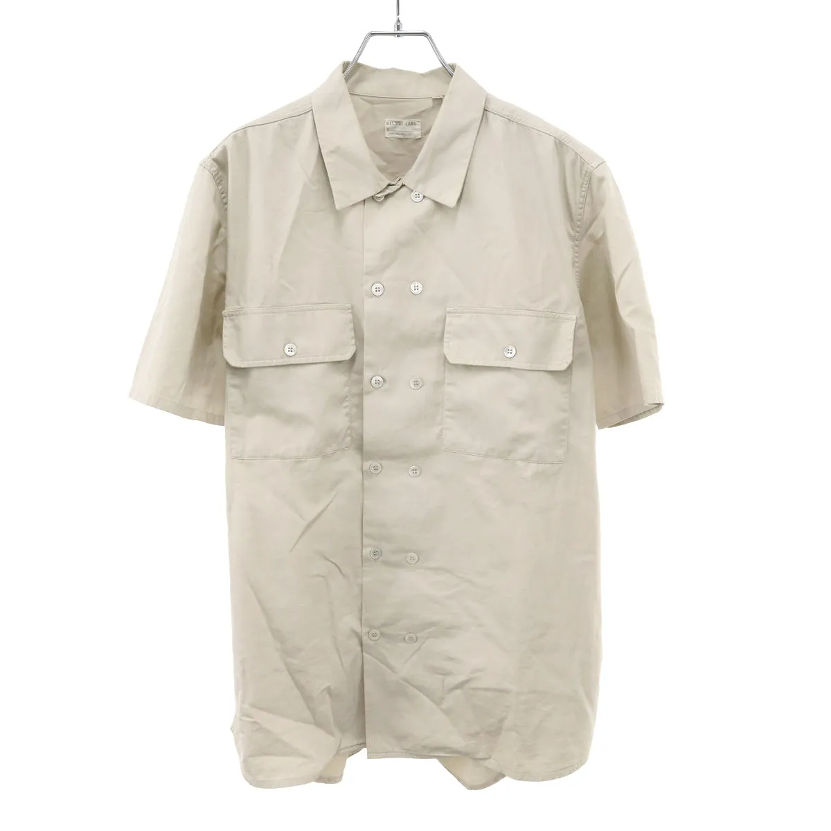 HELMUT LANG ヘルムート ラング 1998 ダブルボタン ショートスリーブシャツ