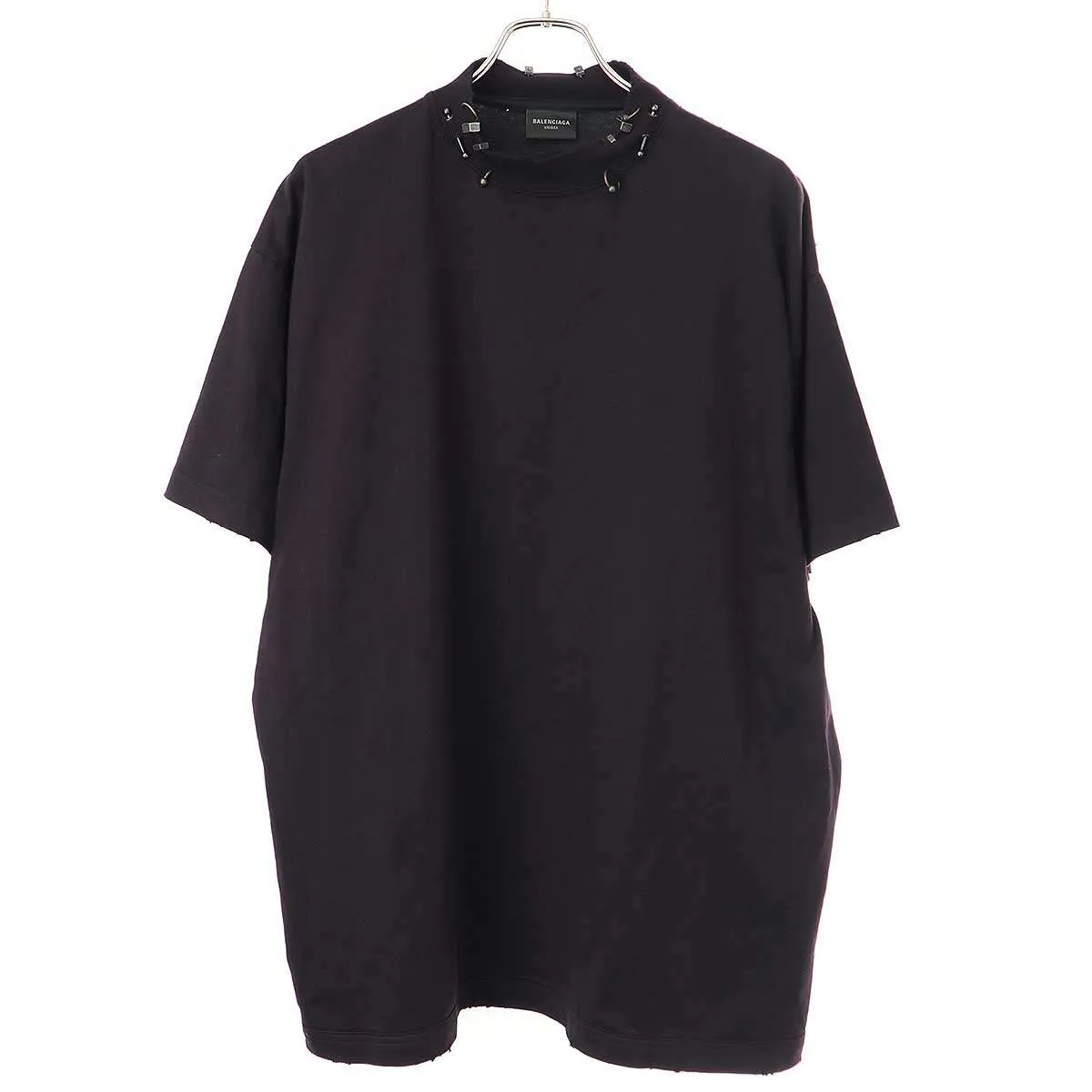 BALENCIAGA バレンシアガ 23AW Pierced T-Shirt ダメージ加工ピアスTシャツ