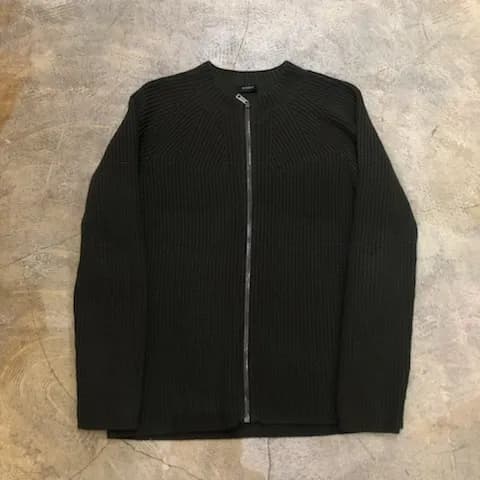 JIL SANDER JIL SANDER 12AW 畦編みジップアップニットブルゾン