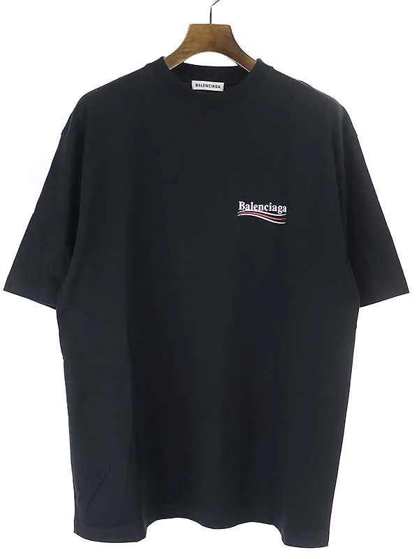 BALENCIAGA バレンシアガ キャンペーンロゴプリントオーバーサイズTシャツ
