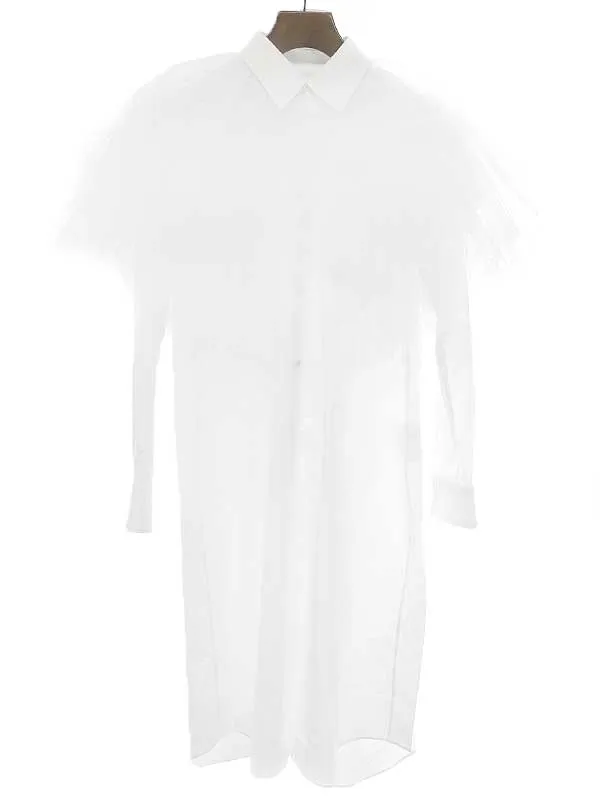 COMME des GARCONS コムデギャルソン 22SS チュールドッキングシャツブラウス