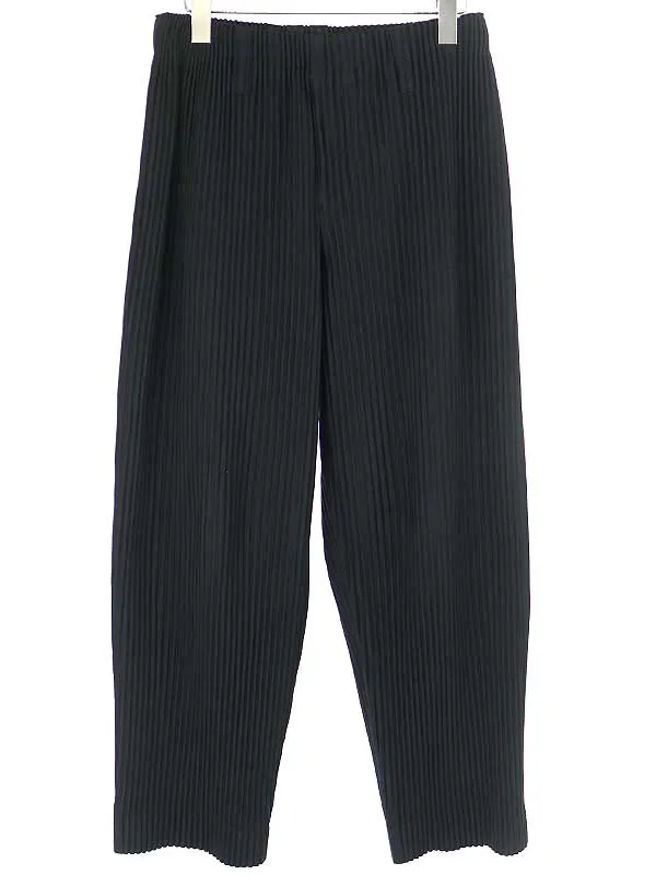 ISSEY MIYAKE オムプリッセ イッセイミヤケ ベーシックプリーツストレートパンツ