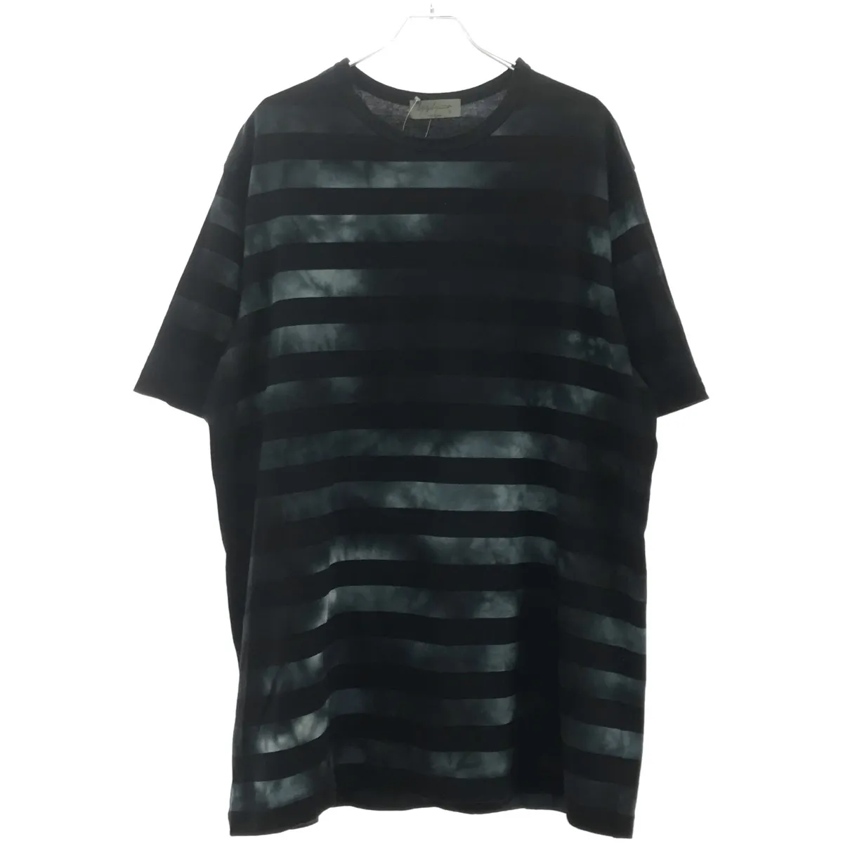Yohji Yamamoto ヨウジヤマモト プールオム 23SS タイダイストライプコットンTシャツ
