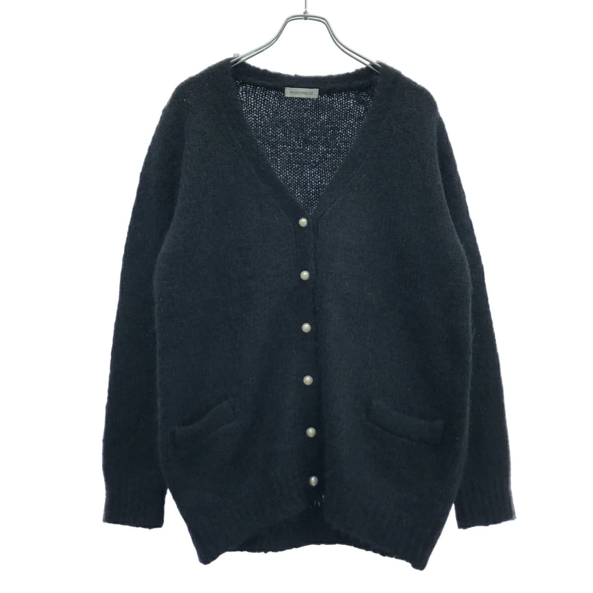 MADISON BLUE マディソンブルー 22AW LOOSE BIG V CD MOHAIR パールモヘアニットカーディガン MB224-8017