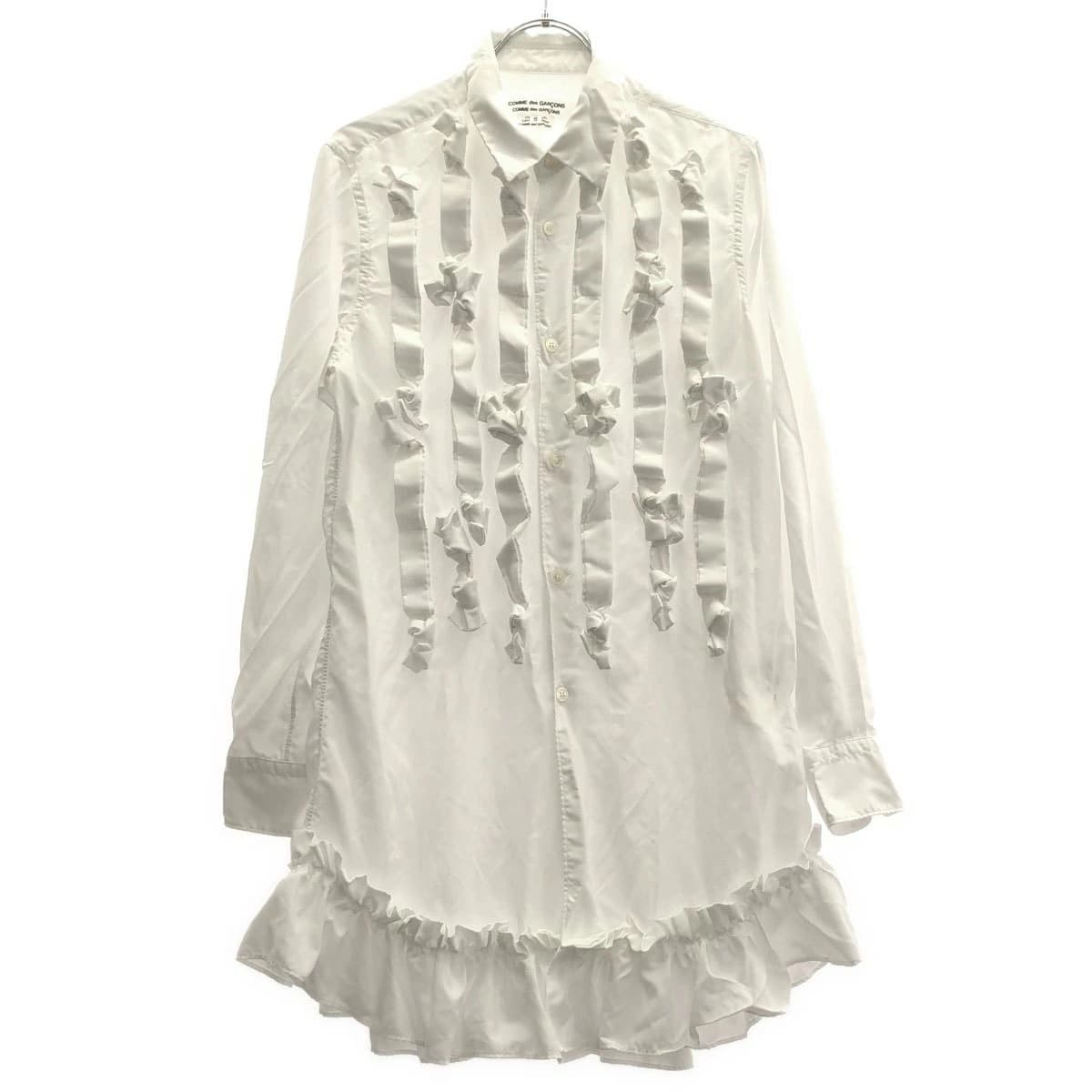 COMME des GARCONS コムデギャルソンコムデギャルソン 25AW リボンプリーツシャツ RP-B019
