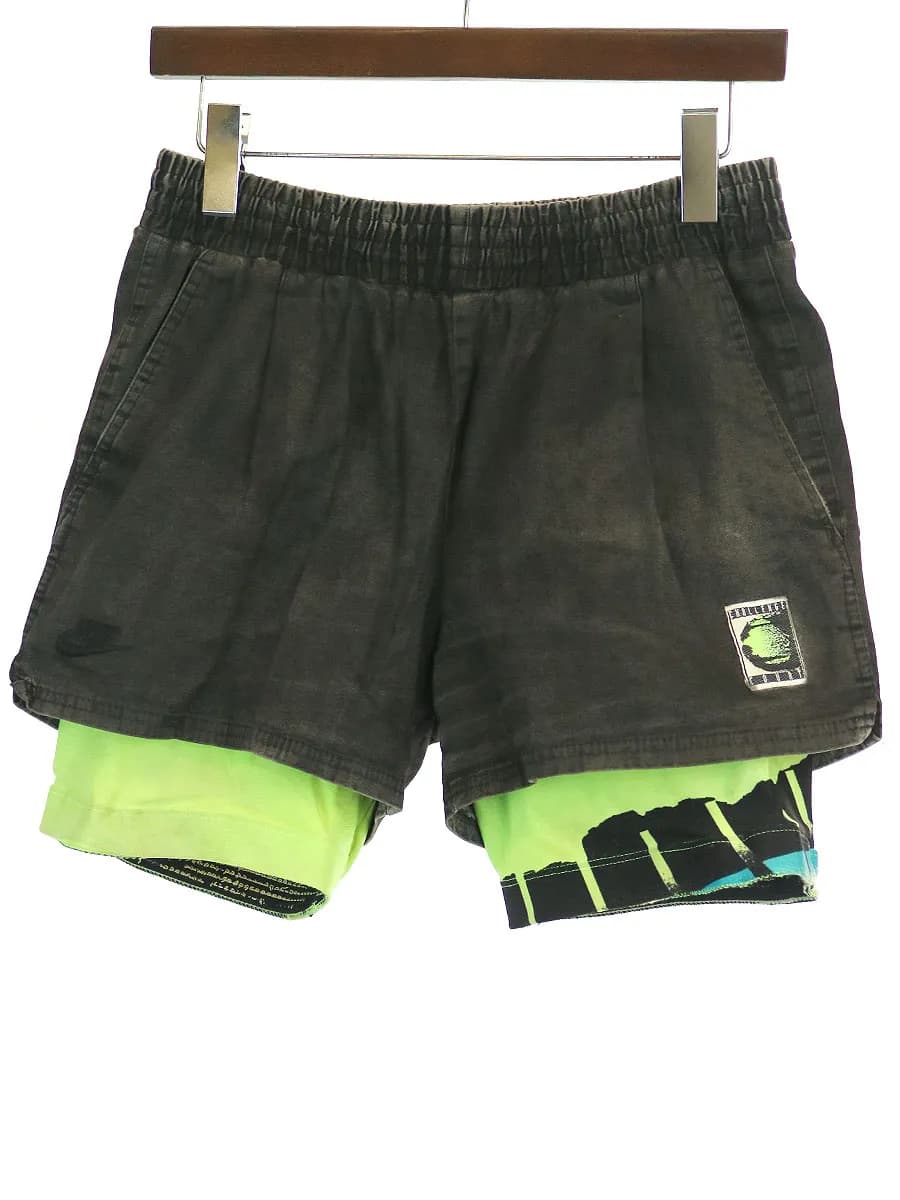 NIKE ナイキ 90's CHALLENGE COURT ケミカルウォッシュデニムショーツ