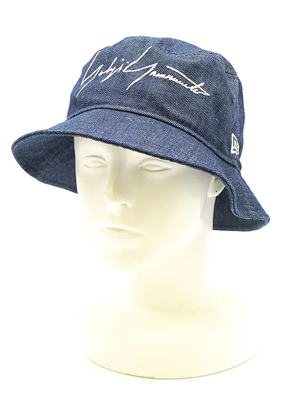 Yohji Yamamoto ヨウジヤマモト プール オム×ニューエラ BUCKET HAT YY SIGN ロゴ刺繍バケットハット