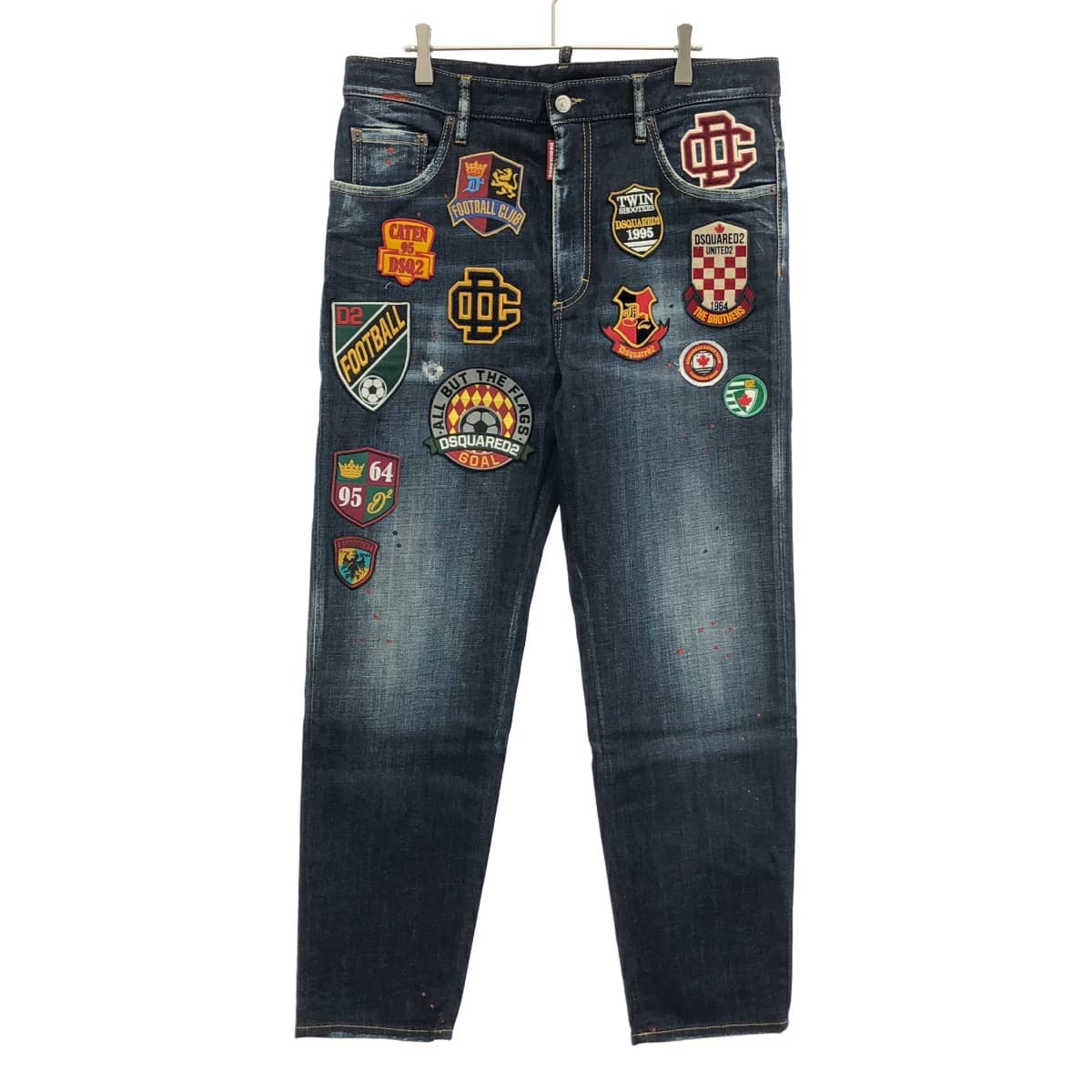 DSQUARED2 ディースクエアード 22AW BRED JEAN マルチワッペンデニムパンツ S74LB0800