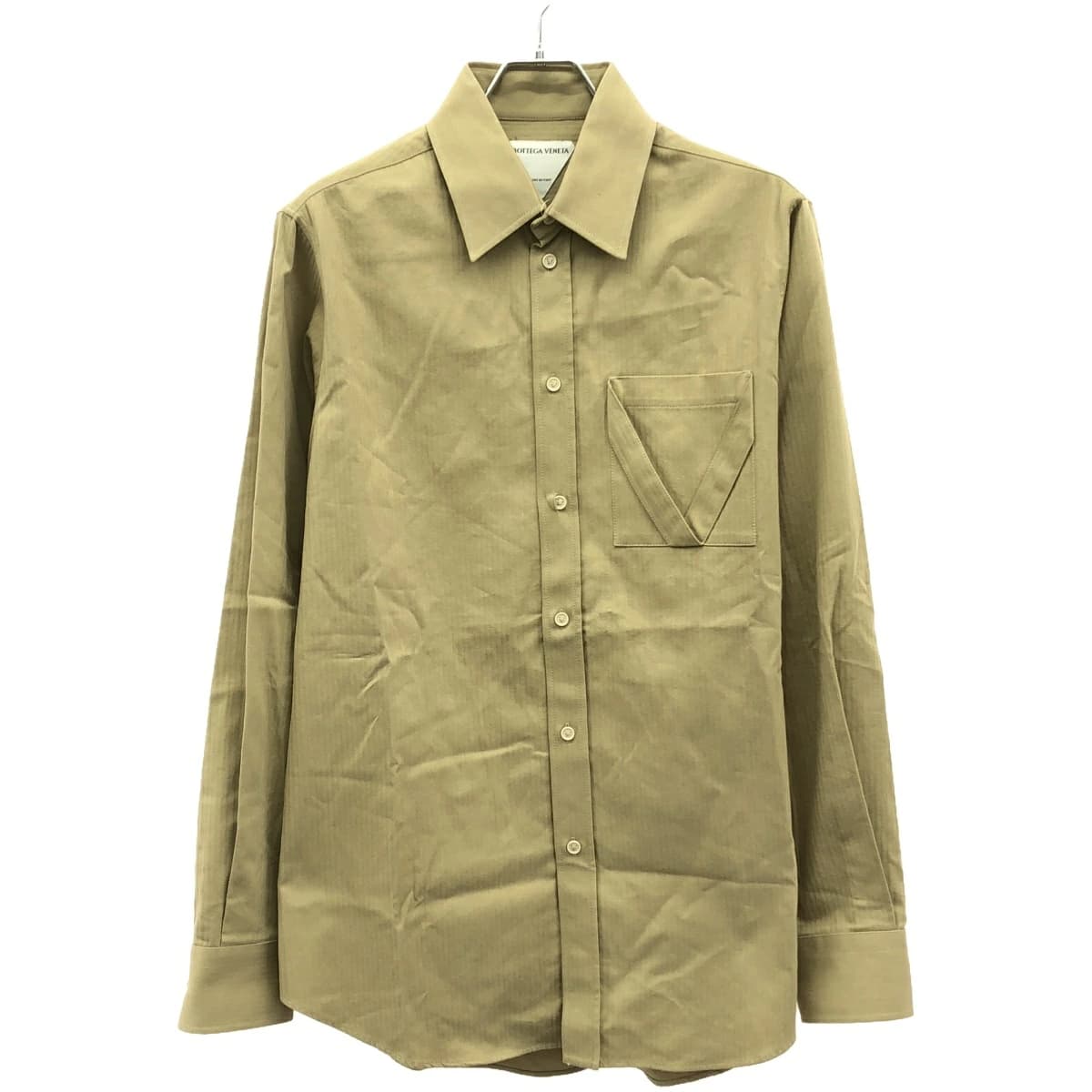 BOTTEGA VENETA ボッテガヴェネタ ライトコットンヘリンボーンシャツ