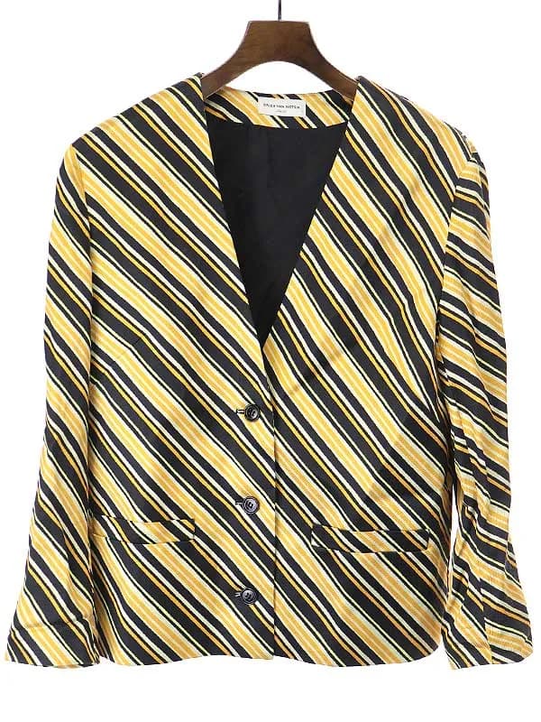DRIES VAN NOTEN ドリスヴァンノッテン 18SS カラーレスストライプジャケット