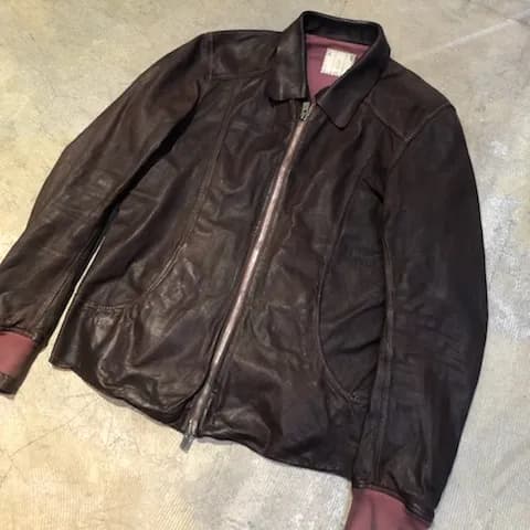 GUIDI GUIDI × LAYER-0 フルグレインソフトホースレザーブルゾン