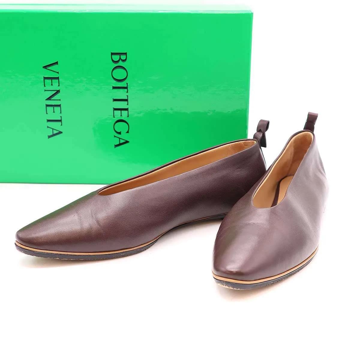 BOTTEGA VENETA ボッテガヴェネタ レザーフラットシューズ