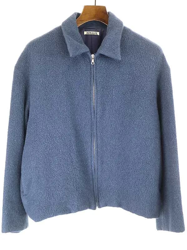 AURALEE オーラリー 17AW BABY ALPACA ZIP BLOUSON ベビーアルパカジップアップブルゾン