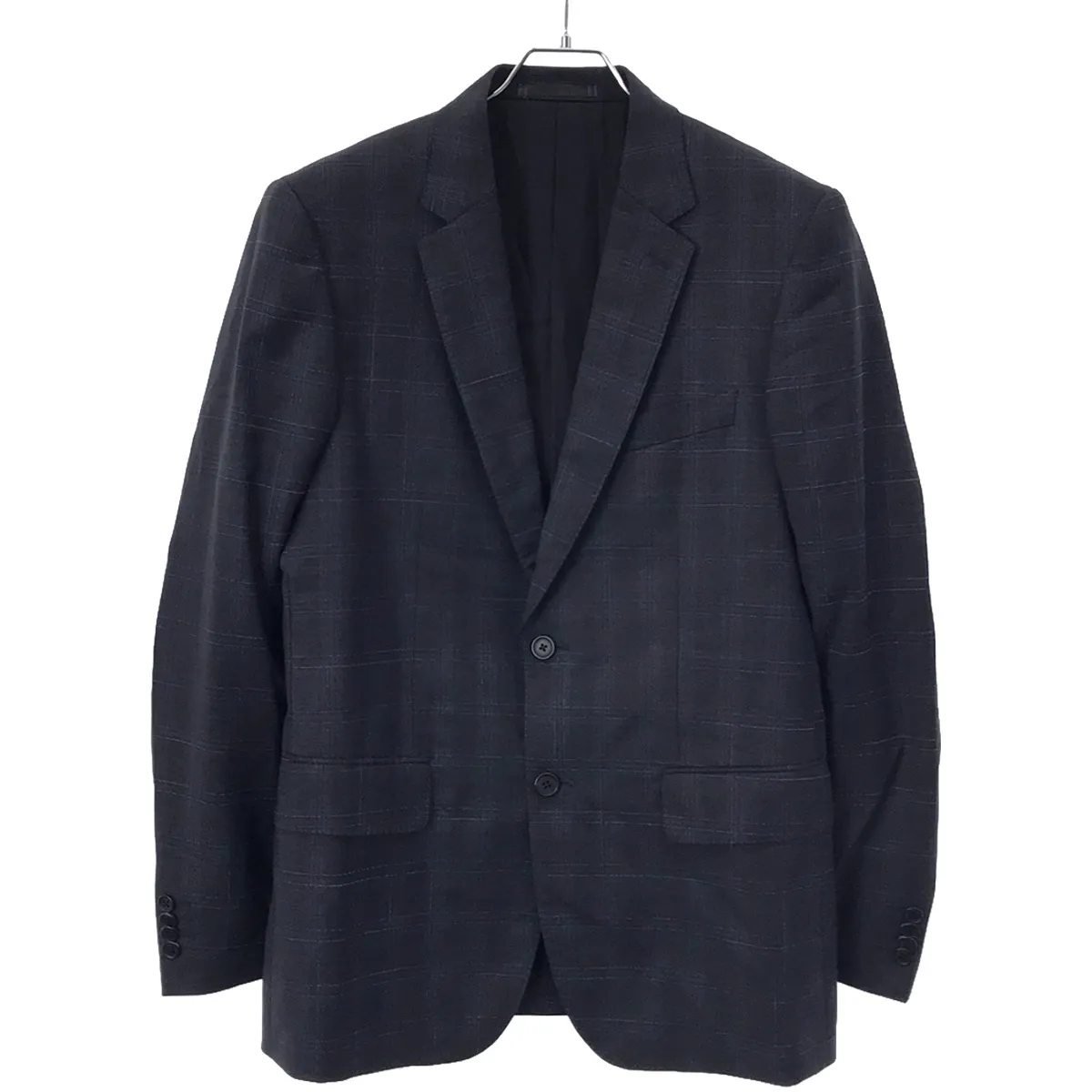 Paul Smith ポールスミス SAMPLE 19AW Loro Piana社製 Super130's チェック柄 ノッチドラペル ウール2Bセットアップスーツ