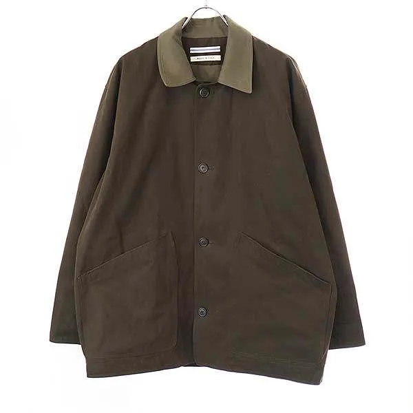 CristaSeya クリスタセヤ OVERSIZED BLOUSON WITH LEATHER PATCH レザー切替オーバーサイズブルゾン