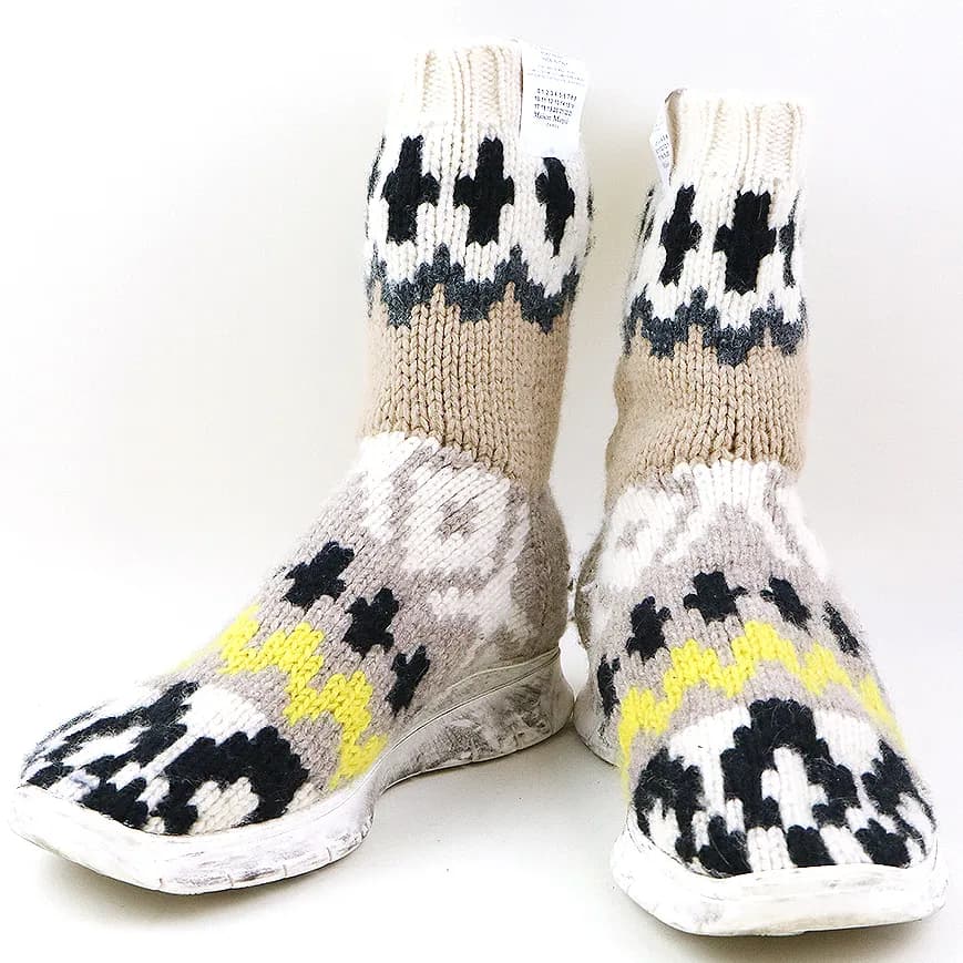 Maison Margiela Maison Margiela ノルディック柄ニットソックススニーカー