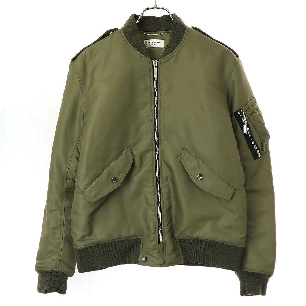 SAINT LAURENT サンローラン パリ 18AW ナイロンミリタリーボンバージャケット