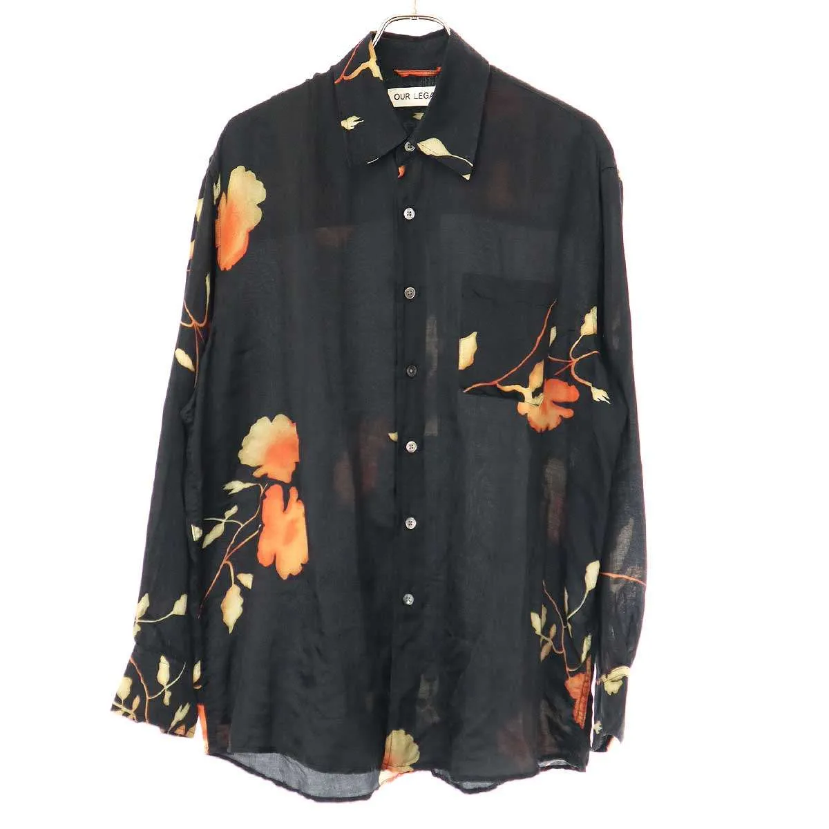 OUR LEGACY アワーレガシー 23AW ABOVE SHIRT コットンシルクフローラルシャツ
